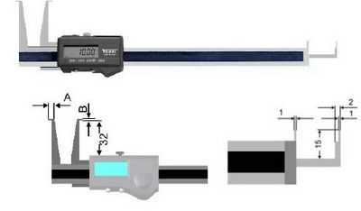 数显式内沟槽游标卡尺
